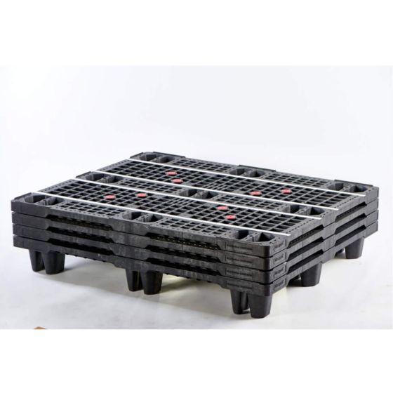 Paleta 1200X1000mm za 1400kg tereta bez regala, Plastične palete