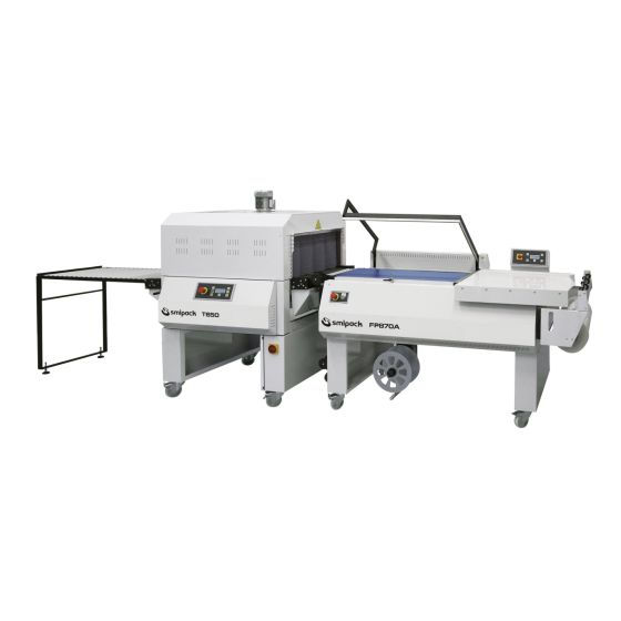 do 900 pak/h, do 300mm visina, Polu-automatske za POF folije
