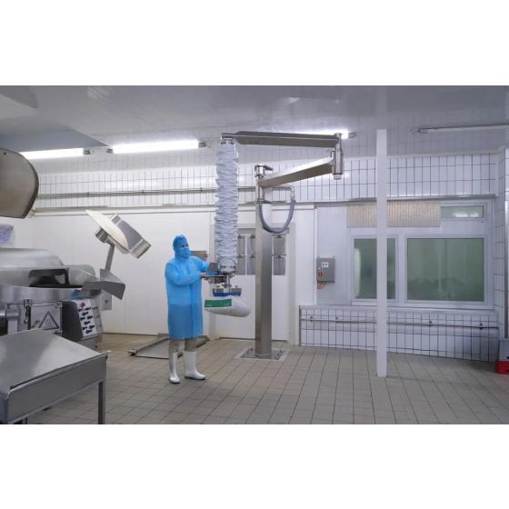 Vakuumske dizalice.Vacuum handling for wet and hygienic areas
