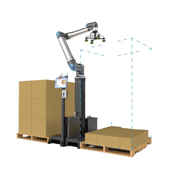 Cobot paletizator (težina paketa 18,5 kg, visina palete 2150 mm), Cobot paletizatori
