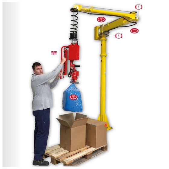 Industrijski manipulator sa kablom za opterećenja do 140kg, Sa kablom