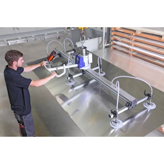 Vakuumske dizalice.Vacuum horizontal handling of smooth and airtight workpieces up to 1,000kg
