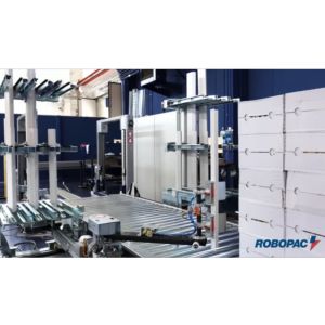 Applicator of 4 carton edgeboards on load's edges
