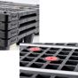 Paleta 1200X1000mm za 1400kg tereta bez regala, Plastične palete