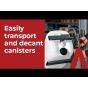 Easily transport and decant canisters │HOVMAND - Lifting & moving technology