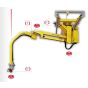 Industrijski manipulator sa krutim zglobnim rukama za opterećenja do 125 kg, Sa rukom