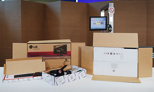 on-demand, custom sized box production and packaging machines