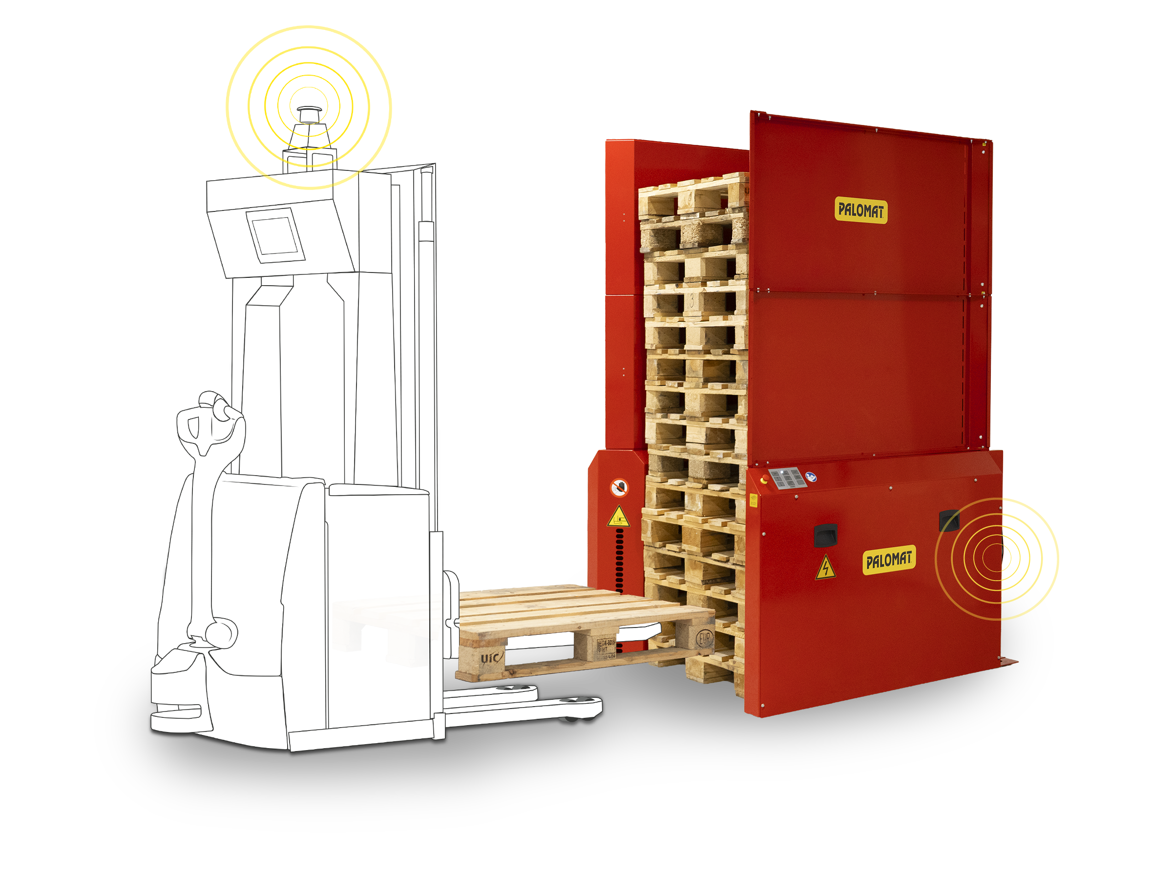 Cold environment pallet handling